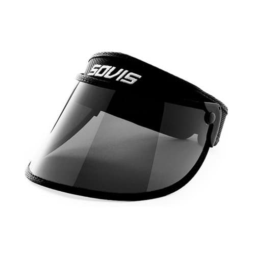 SOVIS Kids Sized 4.25“ Black - Over 99% UVB and 97.2UVA2/1 Protection Sun Cap Solar Visor Hat Worldwide Patented