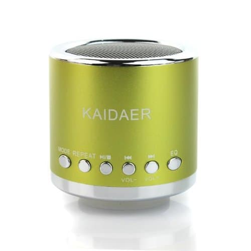 KD-MN02 Multi-functional Super Mini Audio Speaker Amplifier with TF/ USB Slot for PC Mobile Phone MP3 Player Green