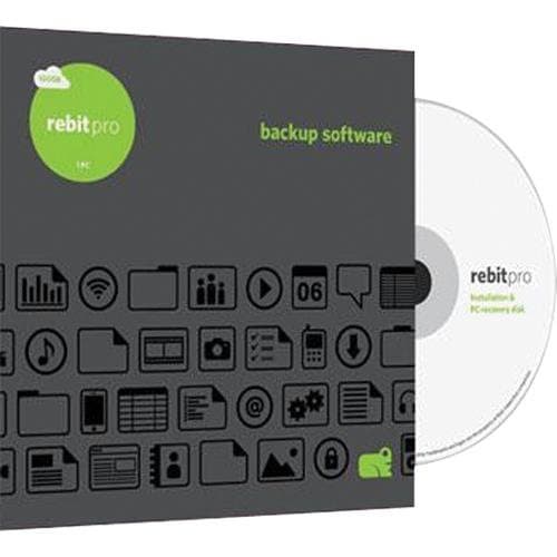 Rebit Pro 3-PCs local Back-Up/System Recovery Software with 1 250GB SHARED Cloud Service (1 year)