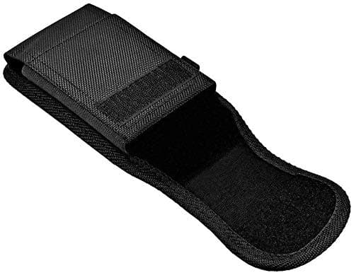 Heavy Duty Extra Large Vertical Smart Phone Case/Pouch/Holster with Belt Loop, Belt Clip and Hook-and-Loop Fastener, 5.75 x 3 x 0.75 Black