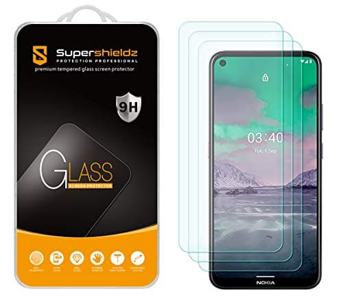 Supershieldz (3 Pack) Designed for Nokia 5.4 and Nokia 3.4 Tempered Glass Screen Protector, Anti Scratch, Bubble Free