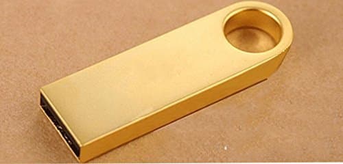 Gaina Mini Metal 512GB USB Flash Drive Keychain Style Memory Stick Gold