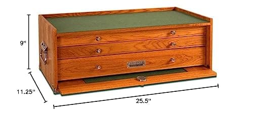 Gerstner International GI-M24 Red Oak 3-Drawer Mid-Base