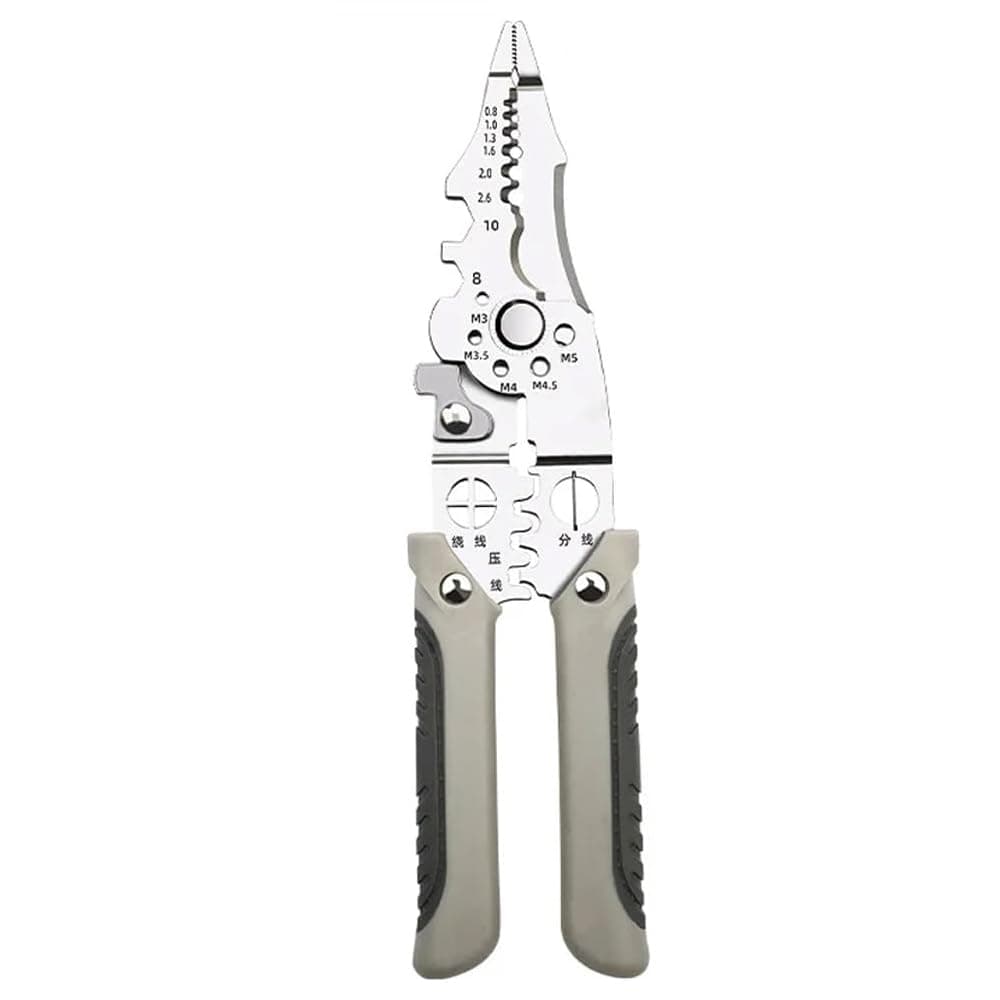 Excefore Upgrade Multifunctional Wire Stripper Crimper Cable Cutter Pliers, New Heavy Duty Multipurpose Wire Stripper, Adjustable Wire Strippers and Crimping Tool for Stripping Crimping Cutting