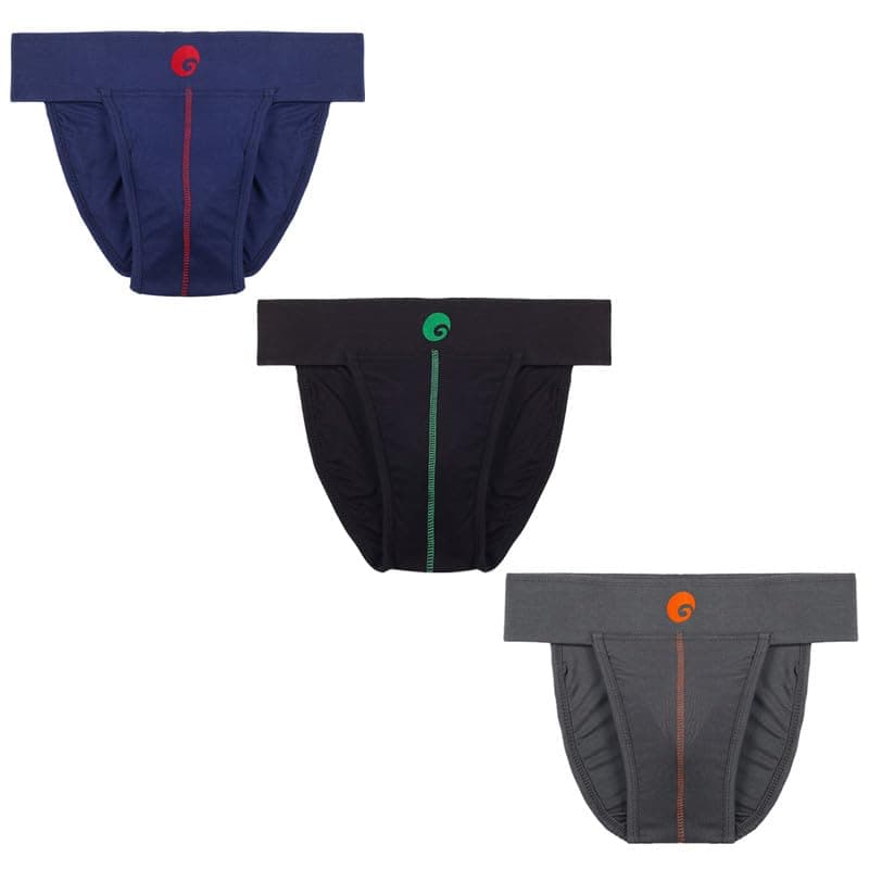 omtex Athletic Neo Stretchable Supporter Back Covered with Cup Pocket, Ideal for Workout and Sports Quick Dry Moisture Wicking Underwear (Pack of 2)