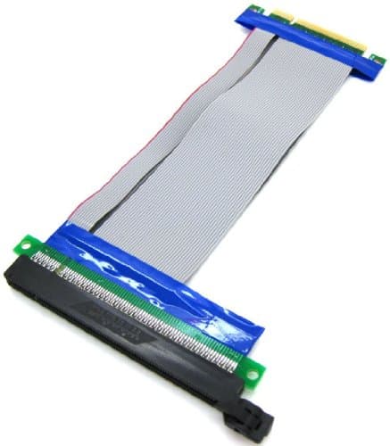PCIE Micro PCIe 8X to 16X Riser Card Adapter Flexible Cable Extension Cable