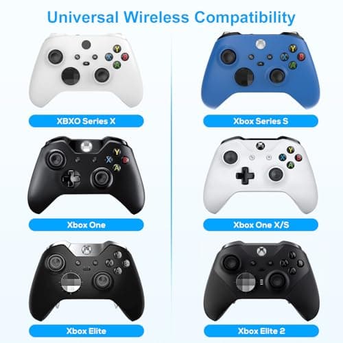 Controller Keyboard for Xbox Series X/ S/ Xbox One/ One S, Wireless Bluetooth Gaming Chatpad Keypad with USB Receiver, Built-in Speaker & 3.5mm Audio Jack for Xbox Series X/ S/ Xbox One/ S, White