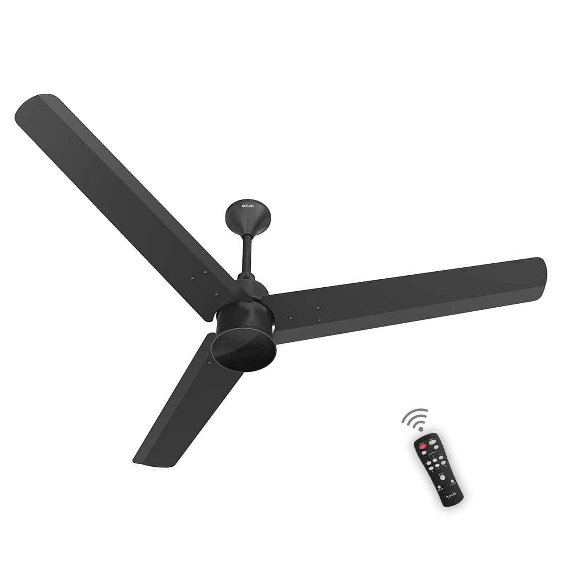Polycab Silencio Mini 900mm 5-Star Advanced BLDC, Remote Ceiling fan for home | High Air Delivery, 25 Speed Setting, Sleep Mode, Reverse Rotation, Free Installation | 3+1 Years Warranty 【Matt Black】