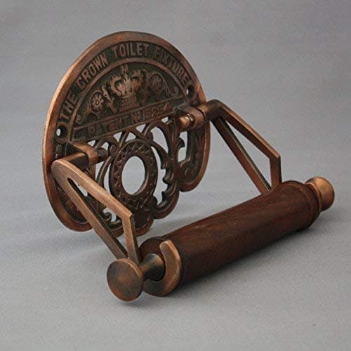 Antique Copper Toilet Roll Holder