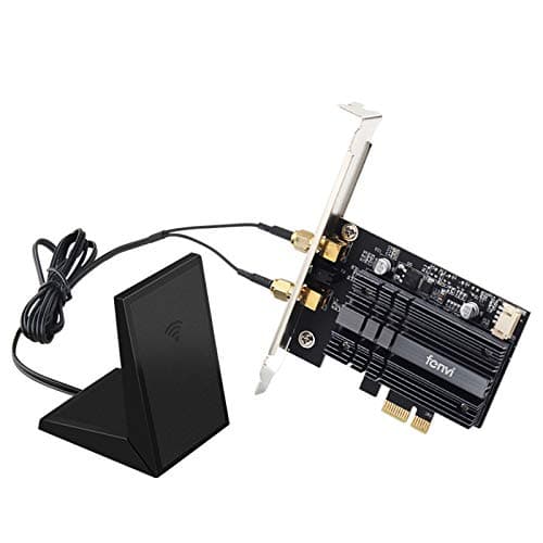 Fenvi Wireless Network Card adapter extender with bluetooth 5.0 Dual Band Wifi Card -AX 200 PC PCIE 2400Mbps BT 802.11ac 2.4Ghz / 5Ghz MU-MIMO Desktop Wifi6 Network Card with Magnetic Antenna