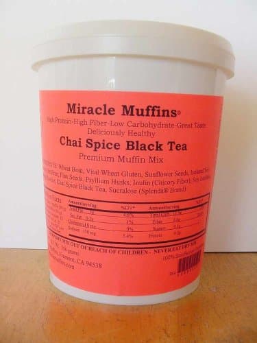 Miracle Muffins Mix - Chai Spice Black Tea - Make 12/36 muffins - Xylitol