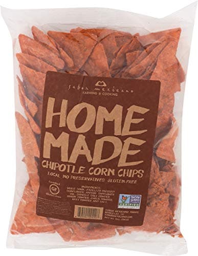 Sabor Mexicano, Chips Corn Homemade Chipotle, 12 Ounce