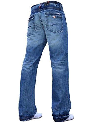 APT Men's Blue Bootcut Flared Work Casual Jeans Size 30-34