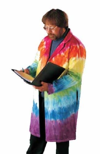 Full Length Tie Dyed Lab Coat X-Large Size 48