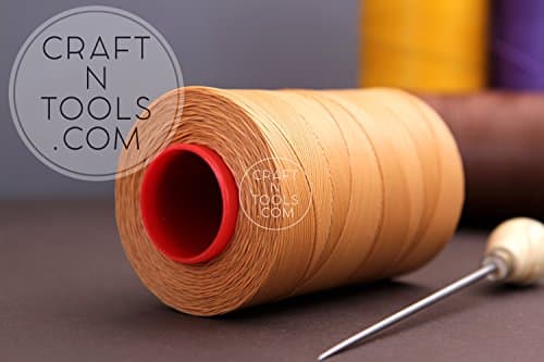 0.6mm Colonial (Tan) Ritza 25 Tiger Waxed Polyester Thread 25-1000m Length (100m). Julius Koch Leather Hand Sewing Thread