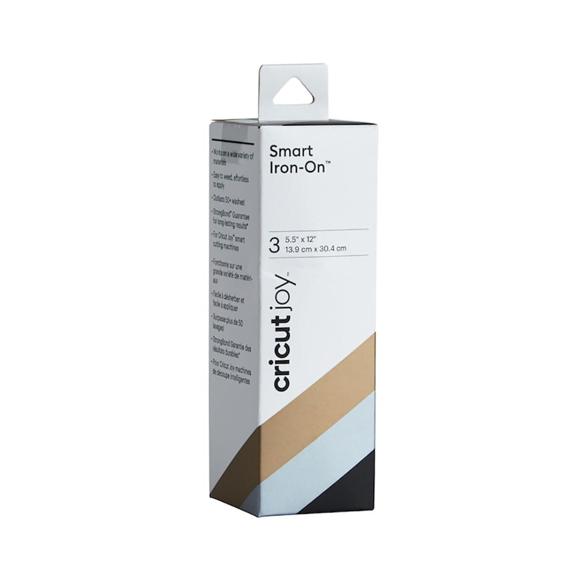 Cricut Joy Smart Iron On | Classics | 30.5 cm (12 ft) | 3 x Heat Transfer Vinyl Sheets (HTV) | for use with Cricut Joy