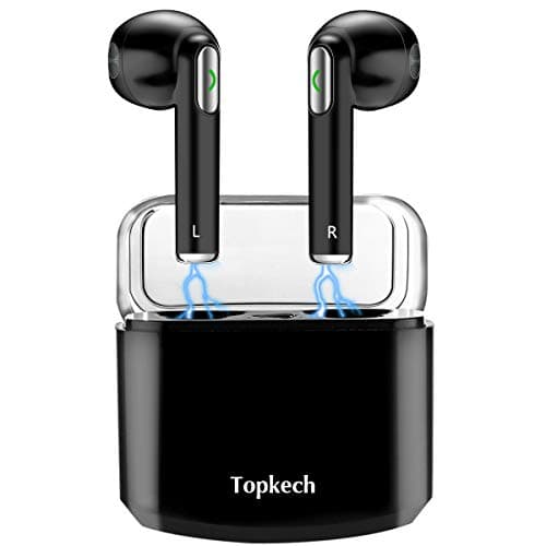 Wireless Earbuds Stereo Bluetooth Headphones with Charging Case Mini in-Ear Earphones Built-in Mic Noise Canceling Sweatproof Sports Wireless Headphone Bluetooth Earbud