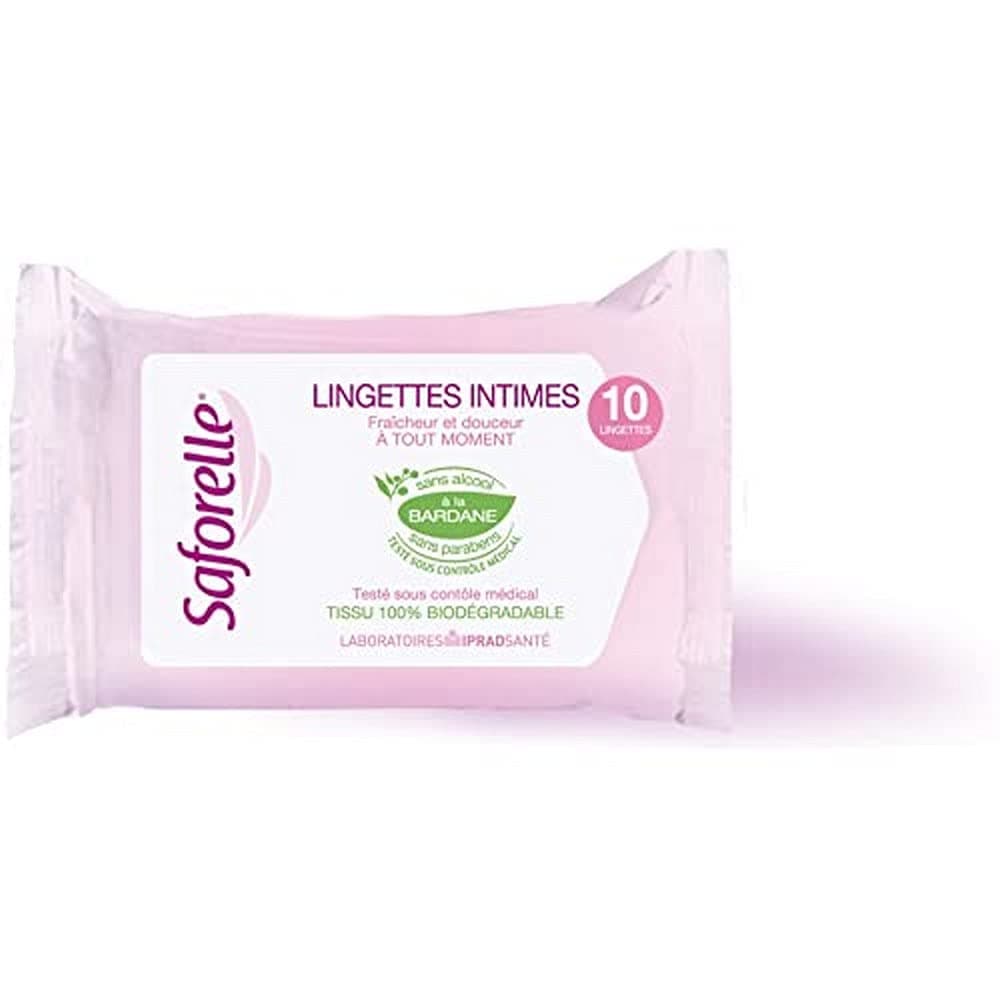 SAFORELLE Lingettes Intimes (10 lingettes)