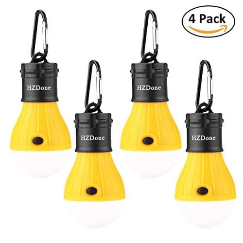 HZDone LED Camping Lantern, Portable LED Tent Lantern for Backpacking Camping Hiking Fishing Emergency and Outdoor Adventures Emergency Light, Battery Powered Camping Light