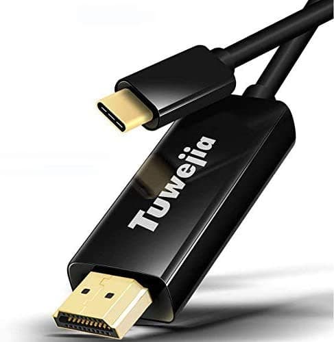 Tuwejia USB C to HDMI Cable 6Ft USB 3.1 Type C (Thunderbolt 3 Port) to 4K 60Hz HDMI Cable Adapter for MacBook Pro MacBook Air 2021/2020/2019 Ipad Pro 2021/2020/2019 iMac Samsung Galaxy S20/S10/S9