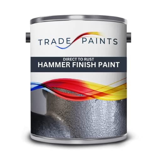 Hammer Finish Hammerite Type Equivalent Metal Paint - Silver - 2.5 Litre
