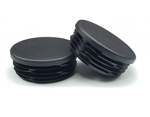 OGC (4 Pack) - 2 3/8 Inch OD Round Black for Plastic Plug by Cap Cover Tube Durable Chair Glide Insert Finishing Plugs
