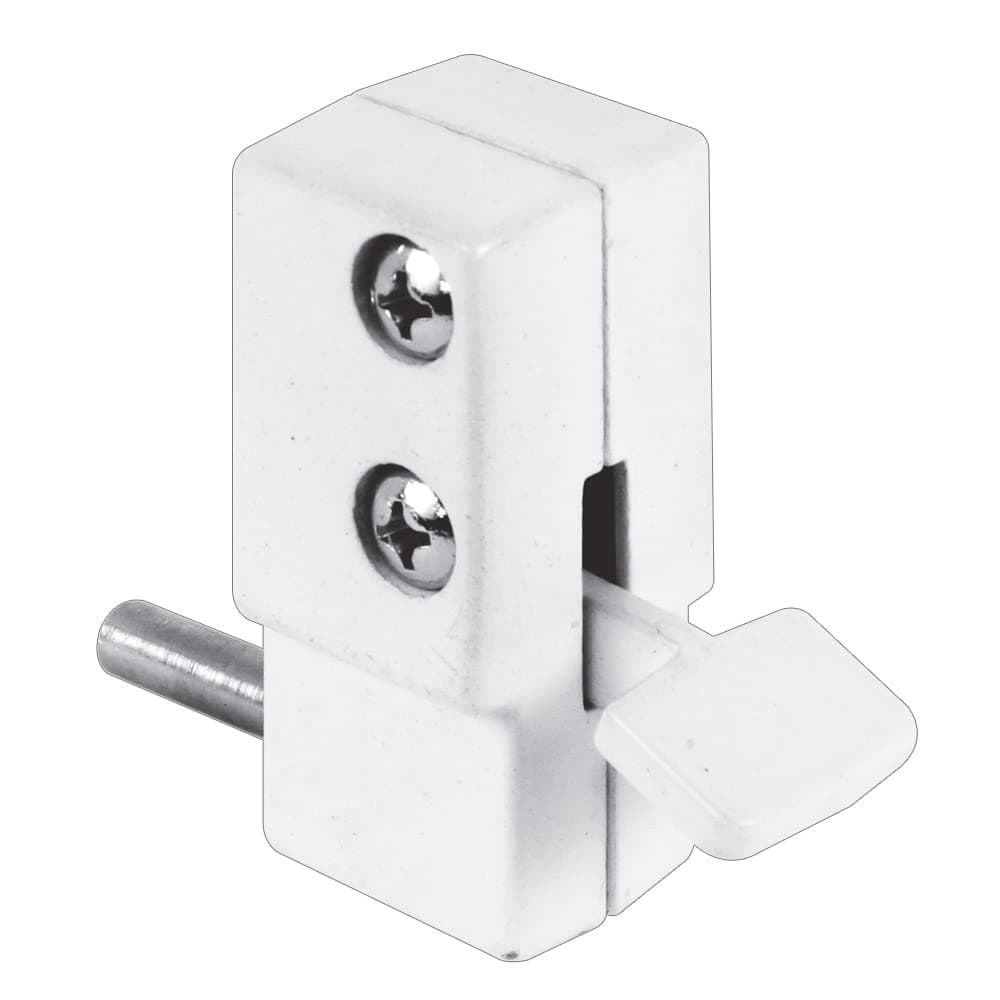 U 9879 White, Step-On Sliding Patio Door Lock (Single Pack)