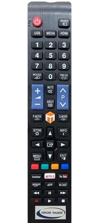 Kishore Traders Compatible Remote Control for Willett Smart Led Tv with Hotstar Netflix YouTube Amazon Function (Please Match Your Old Remote with Given Image)