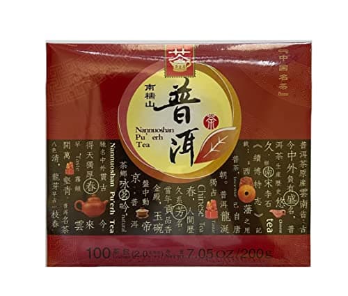 Premium Nannuoshan Pu Erh Tea Value Pack, 100 teabags