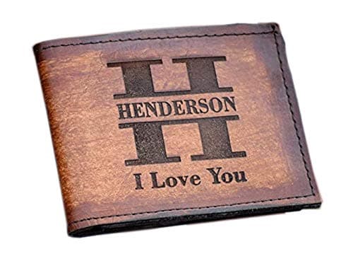 Personalized Leather Wallet - Personalized Wallet - Personalized Mens Wallet - Personalized Wallet for Men - Engraved Leather Wallet - Gift