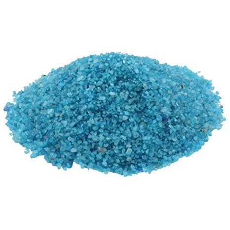 Maalavya 2.9 Kg Quartz Base Sugar Size Sky-Blue Colored Crystal Sand for Home and Garden Decor, Aquarium Substrate, Vase Filler ETC