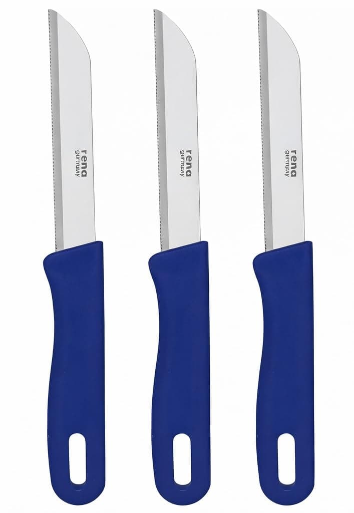 3 Piece Set of Fruit/Vegetable Kitchen Knives