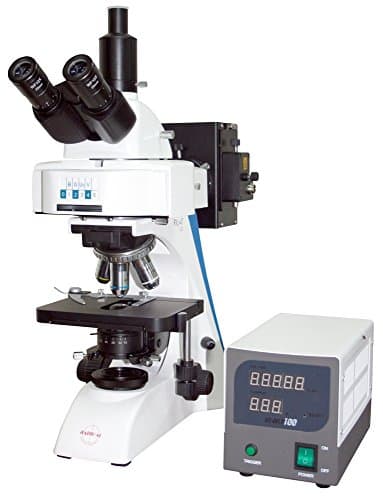 Radical Epi Fluorescence Trinocular Microscope With 6 Filter Turret - 4 Fluorescent Filter Blocks B - Fitc G - Tritc Uv-Dapi Violet Infinite Optical System