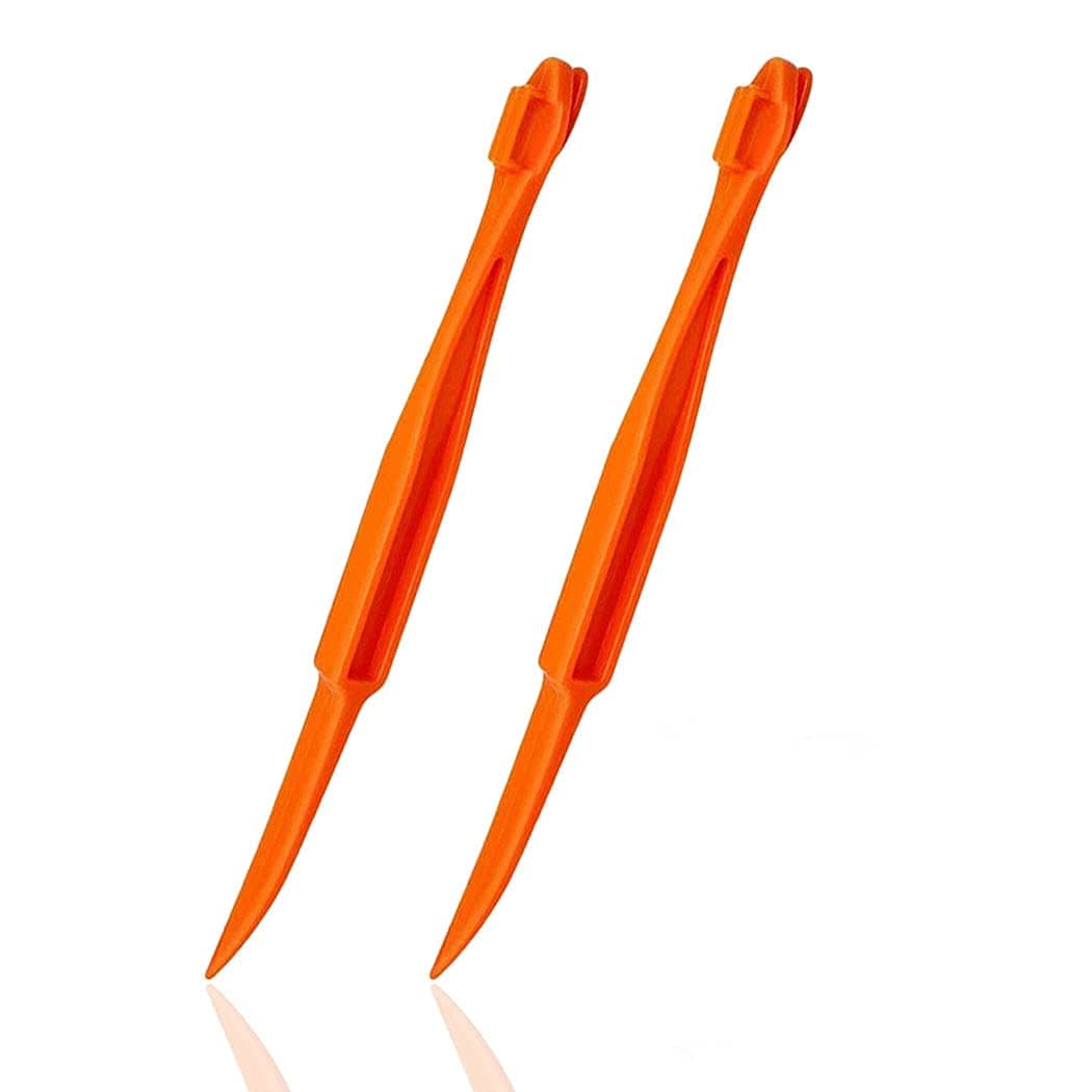Orange Peeler Tools - Plastic Orange Peeler Citrus Remover Easy Open Lemon Citrus Peel Cutter Vegetable Slicer Fruit Tools Kitchen Gadgets (Orange 2 Pack)