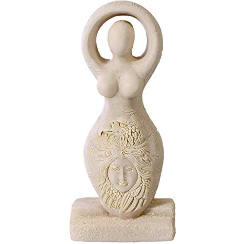 Gypsum Cement Figurine - Eagle Goddess 5.5"