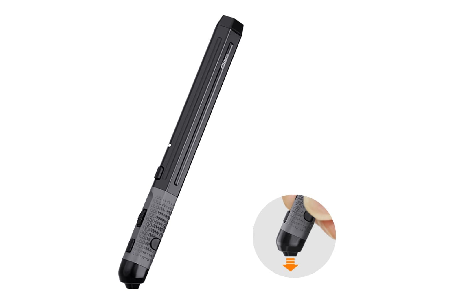 Plima Pocket Pen Mouse - Ergonomic Wireless Optical Mouse with 2.4G & Bluetooth 5.0 Reduce Wrist Strain & Carpal Tunnel Portable Stylus-Grip Design for Laptop, iPad, Mac & Windows (Black)