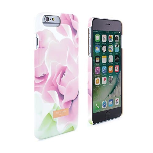 Ted Baker Official AW16 Soft Feel Hard Shell Back Cover in Floral Design for iPhone 6S Plus / 6 Plus Professional Womens Premium Case - Porcelain Rose ANNOTEI - Nude