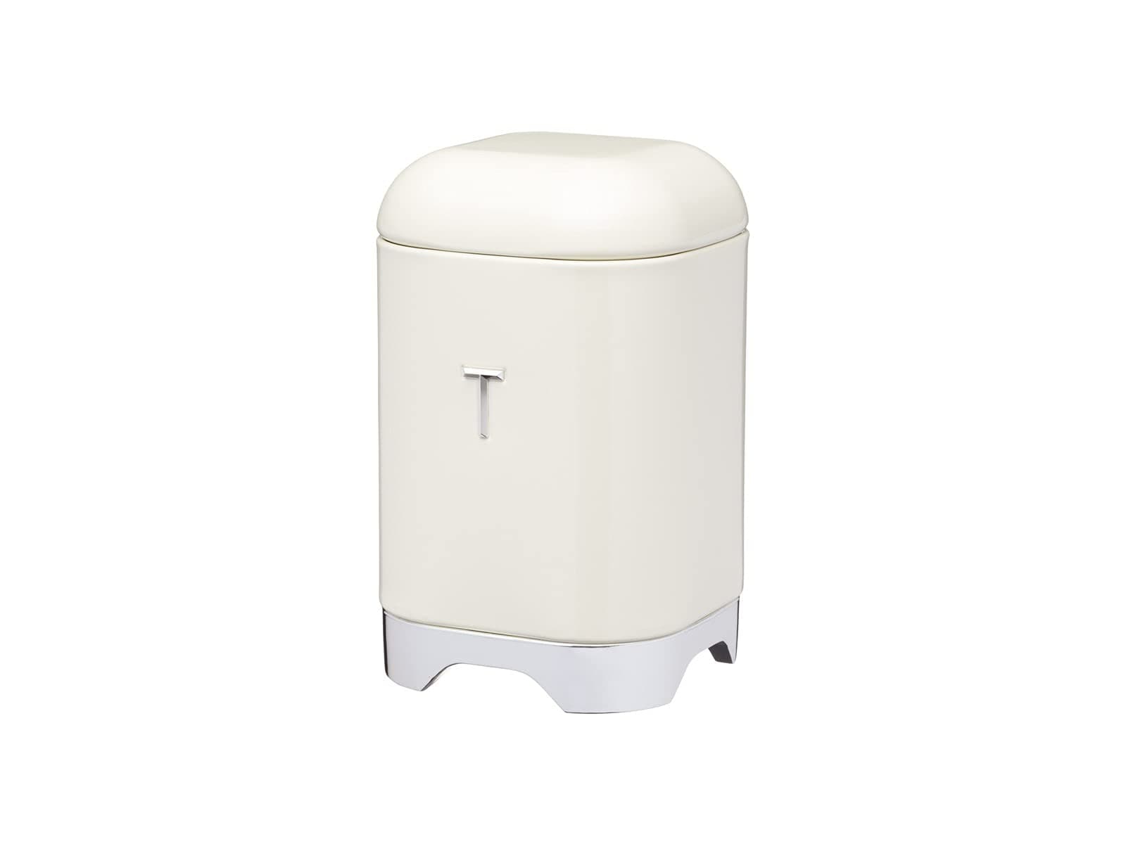 KitchenCraft Lovello Tea Caddy, 11 x 19 cm (4.5" x 7.5") - Vanilla Cream