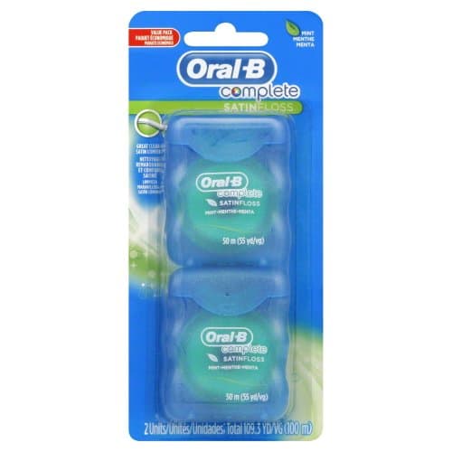 Oral-B Satin Floss, Mint 2 units