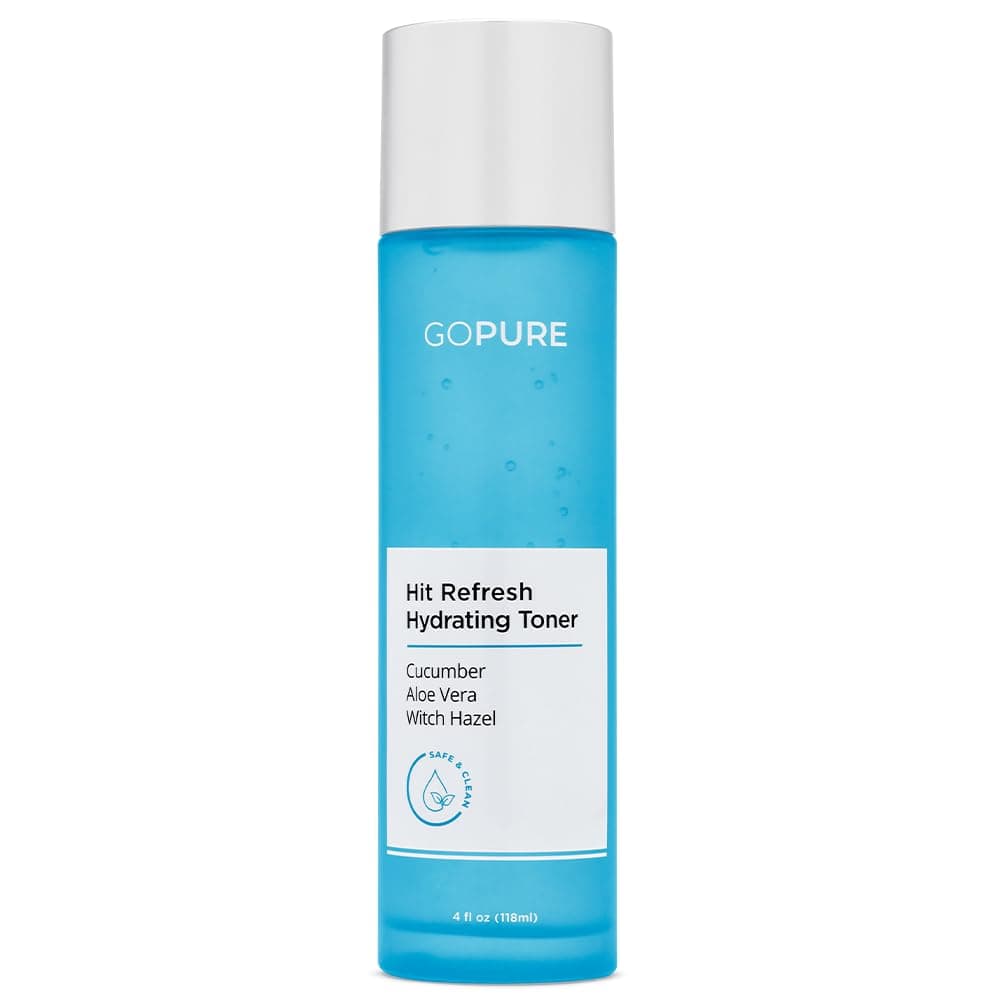 goPure Hit Refresh Hydrating Toner – Routine Prep Step, Visibly hydrates, Supports a Balanced pH, visibly clarifies pores, removes Excess Oil & impurities, Great for All Skin Types