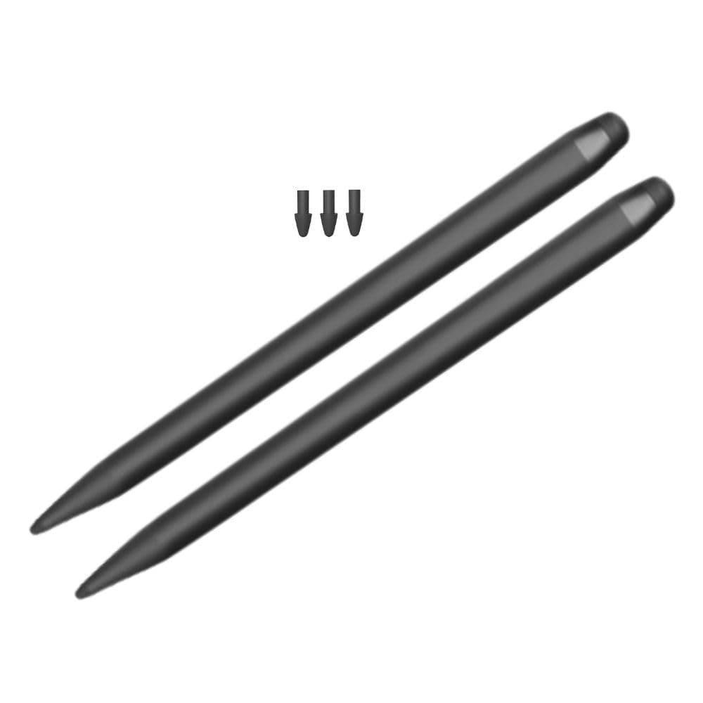 Professional Stylus For Maxhub, Samsung, Benq, LG, Viewsonic Interactive Flat Panels, Smart Boards, Digital Boards - 2 Stylus With 3 Replacement NIBS For Touchscreen Device Devices, Black