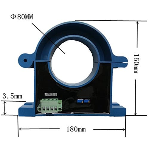 Loulensy AC Current Transformer Signal-transducer Split Core Input 0-1000A AC Output 0-10V DC