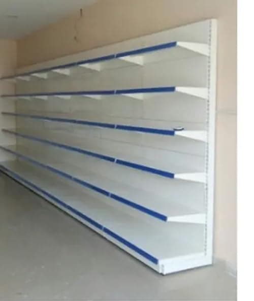 Lukia Metal Adjustable Addon Wall Rack Powder Coating For Kitchen, Supermarket, Shops And Book Shelf 190 * 90 Cm (6.2 Feet X 3 Feet) 5 Shelves Set Of 5, White