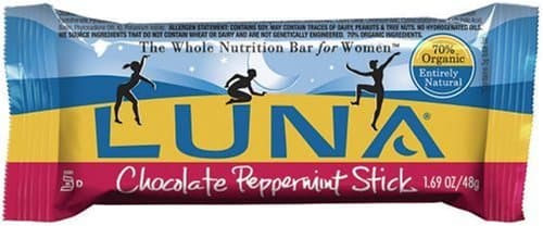 Luna Bars, Chocolate Peppermint Stick, 1.69-Ounce Bars (Pack of 15)