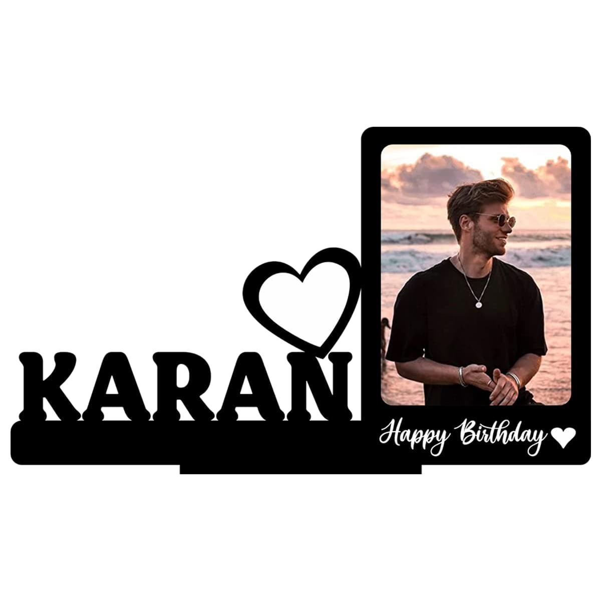 Customized Table Top Photo Frame With Name | Best Gift for Birthday, Friend, Brother, Sister, Boyfriend, Girlfriend, Husband, Wife, Parents, Raksha Bandhan, Teacher's Day, Karwa Chauth, Valentine's Day & Return Gift |