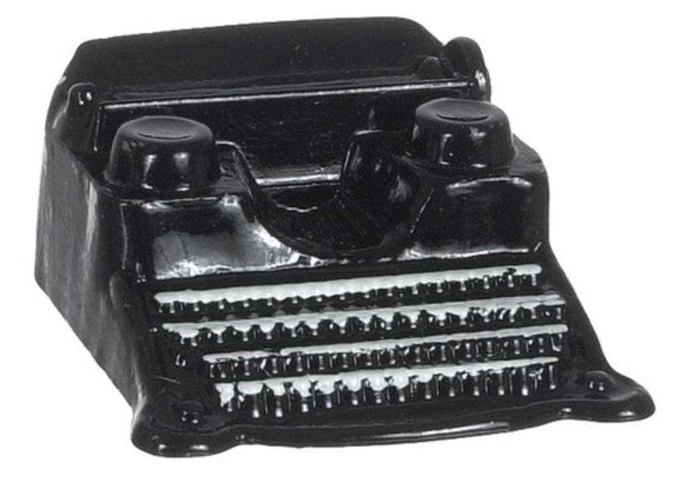 International Miniatures Dollhouse Black Typewriter