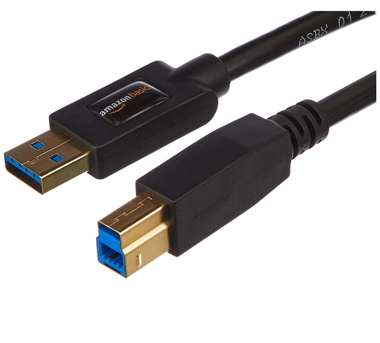 Amazon Basics AmazonBasics USB 3.0 Cable - A-Male to B-Male Adapter Cord - 6 Feet (1.8 Meters)