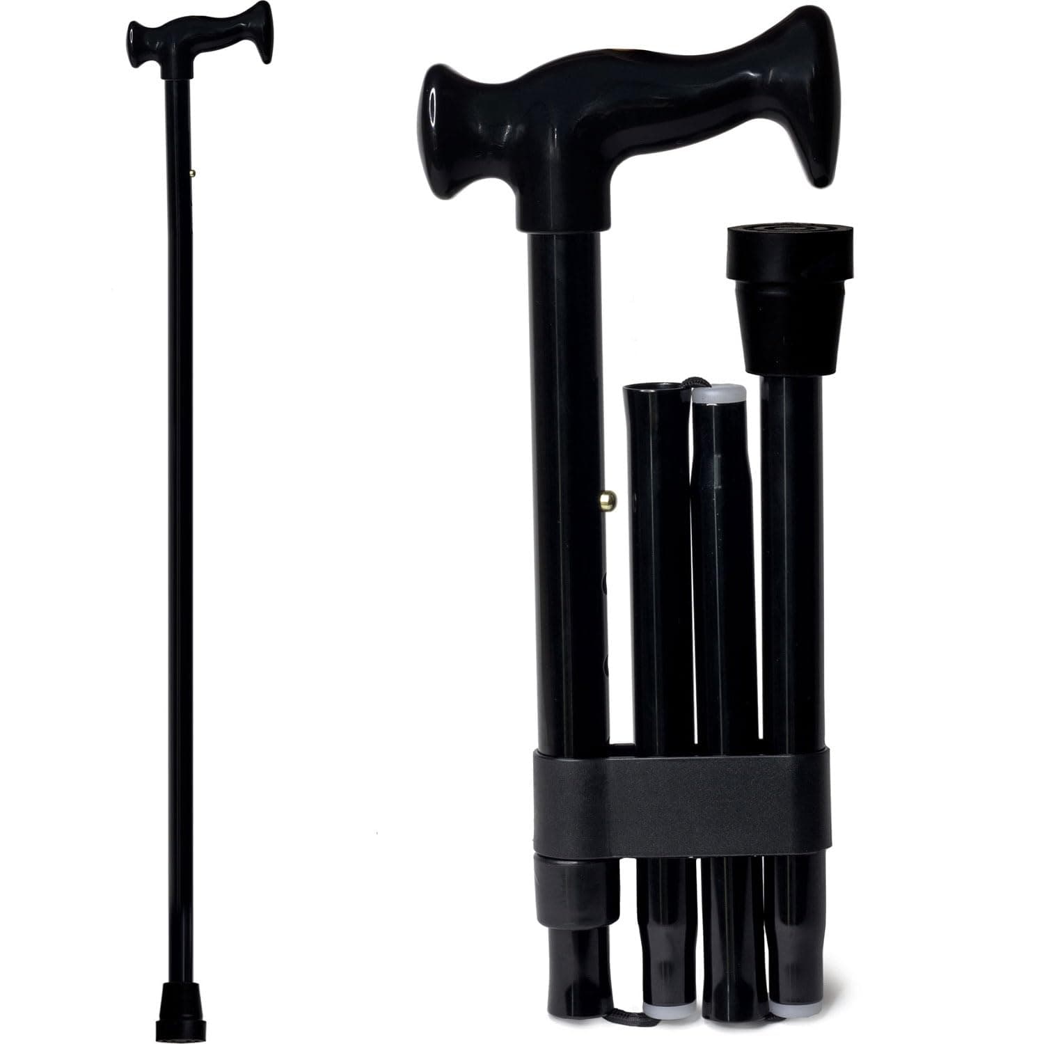DMI Adjustable Folding Cane with Carrying Case