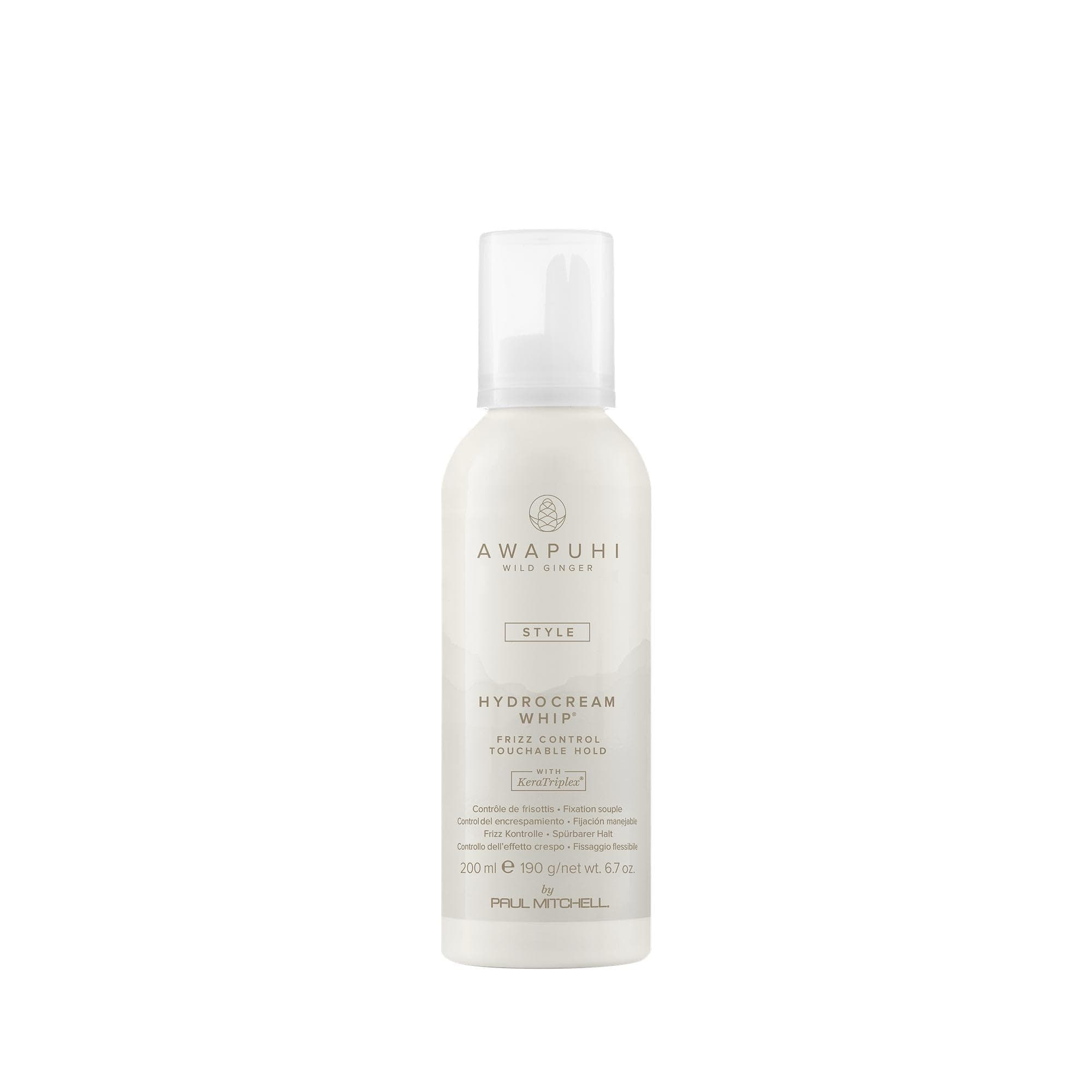 by Paul Mitchell HydroCream Whip Mousse, Frizz Control, Touchable Hold, For All Hair Types, 6.7 oz.