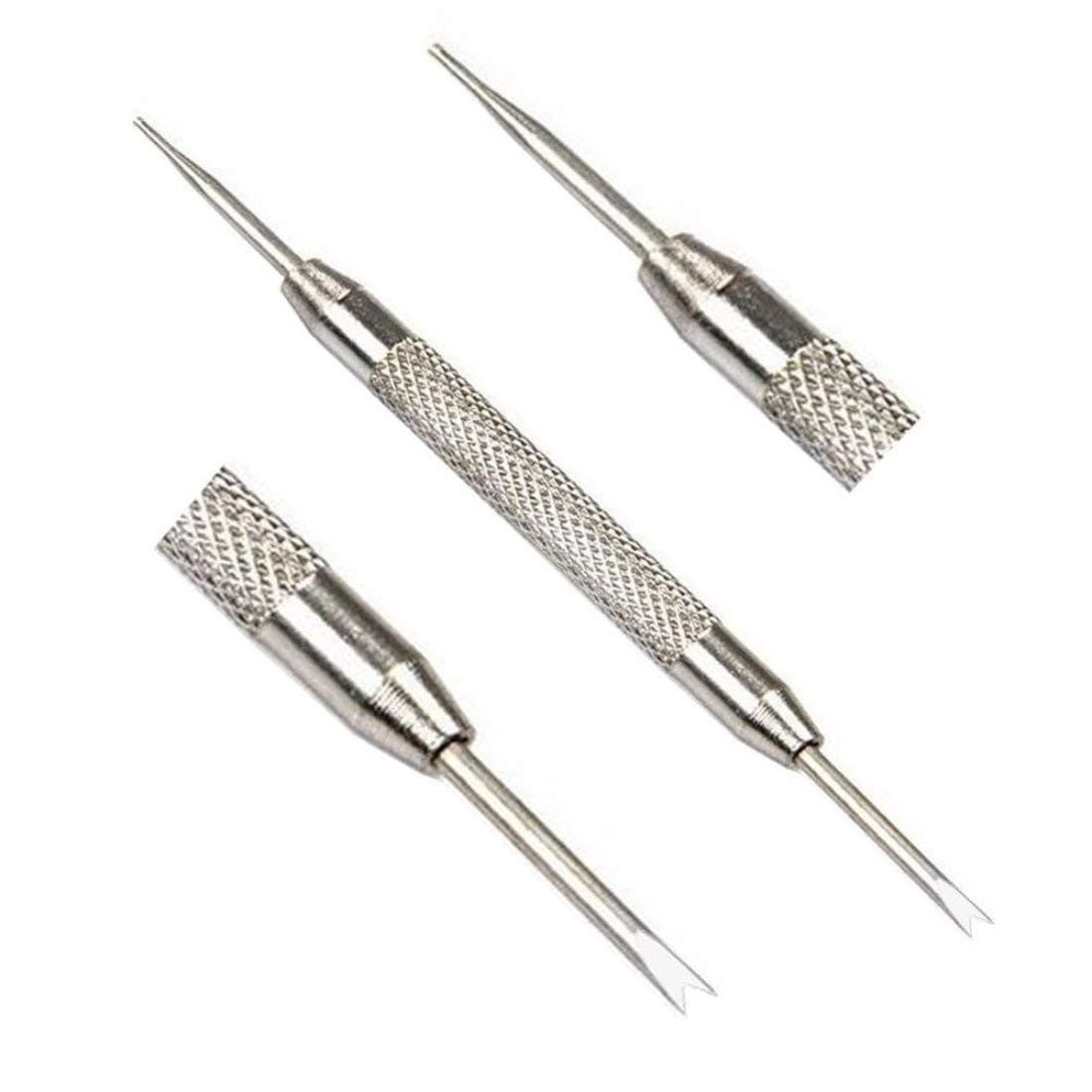 DIY Crafts 2 Pc, Pin Remover, Watch Band Replacement Tool, Heavy Duty Stainless Steel Watch Spring Bars Replacement Watc (2 Pc, Pin Remover)